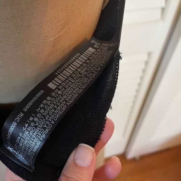 ZARA KNIT | black cropped bra top S - Picture 8 of 13